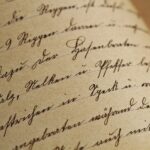 a picture of written text from an antique book